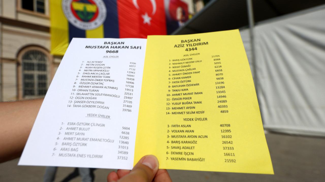 Fenerbahçe Olağanüstü Seçimli Genel Kurulu'nda oy verme işlemi başladı